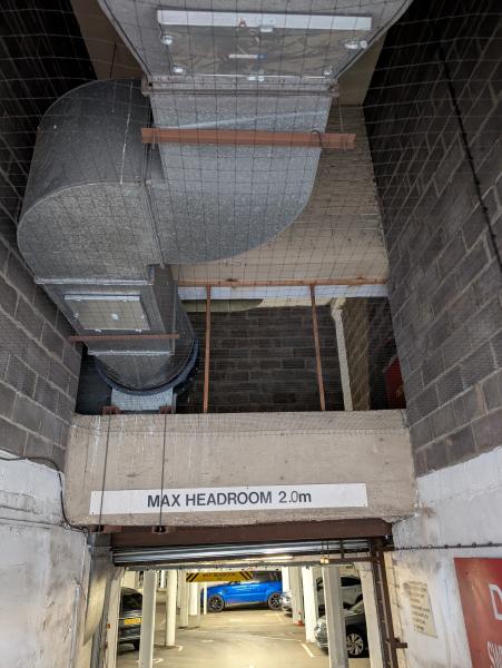 City Centre Carpark Shutters Netting 